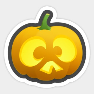 Halloween Owl Pumpkin Sticker